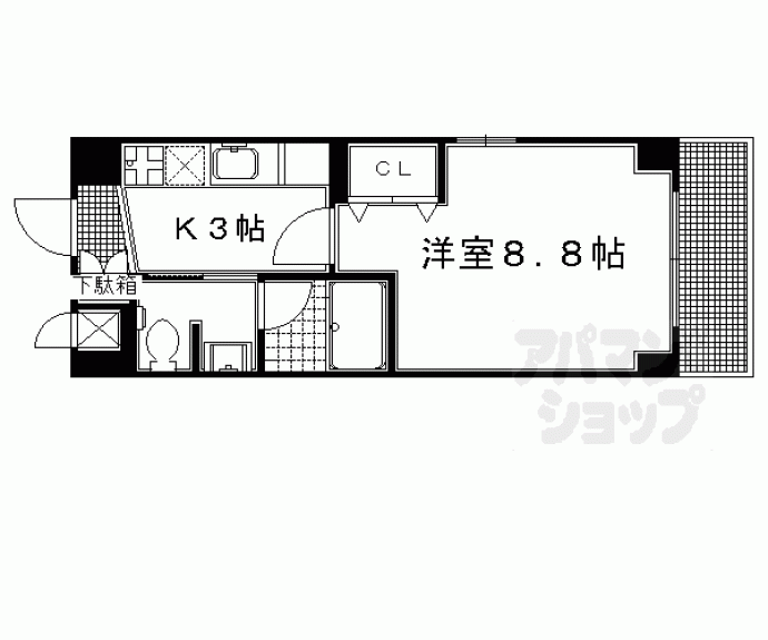 【ヴィヴィ一乗寺】間取