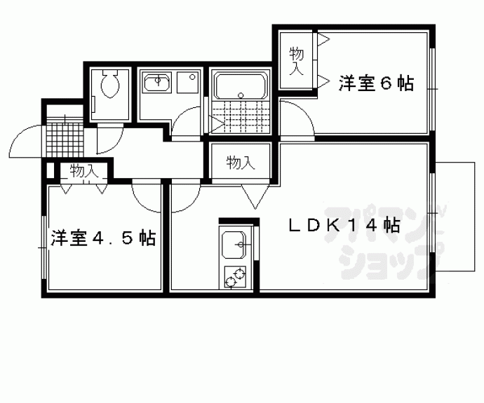 【シャーメゾン花園】間取