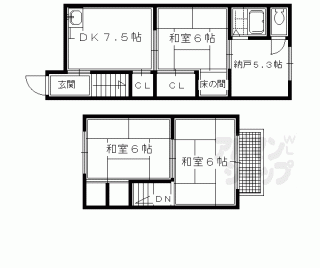 【一乗寺染殿町貸家６６（連棟）】