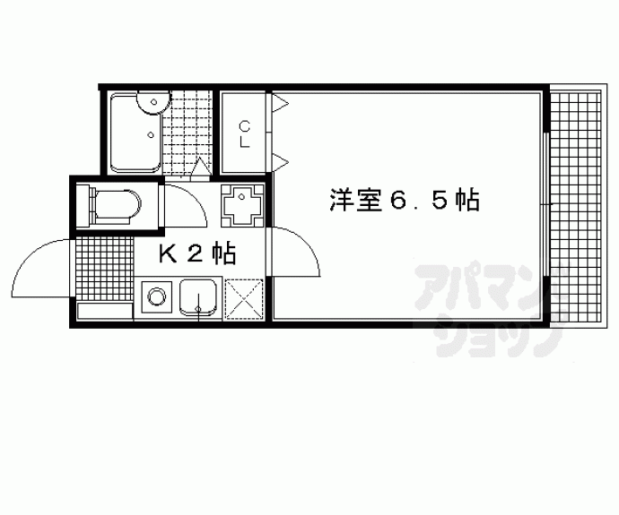 【ＨＡＭＡＳＯ京大北Ⅱ】間取