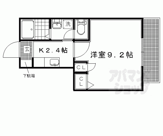 【パルティータ小倉町】間取