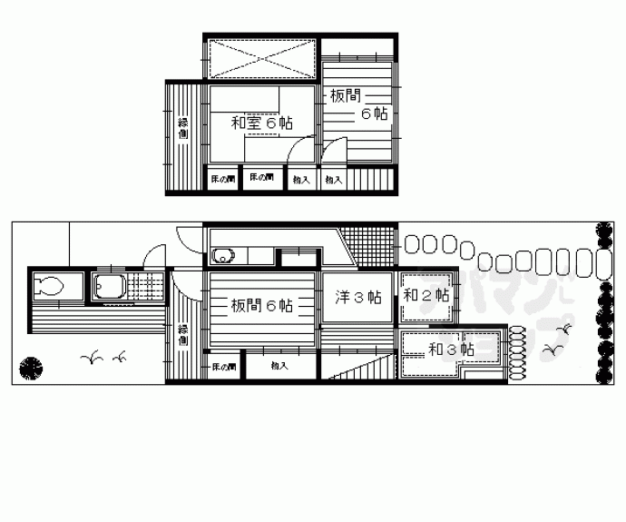 【下鴨前萩町貸家】間取