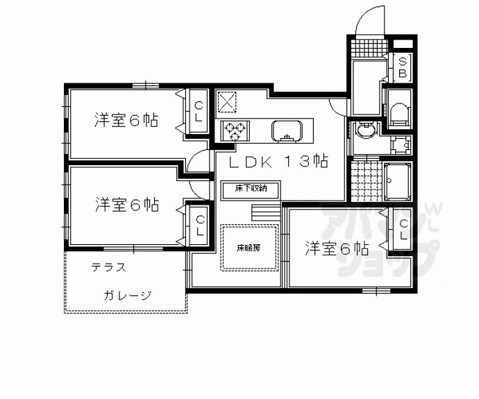 【グリーンヒル下鴨本通】間取