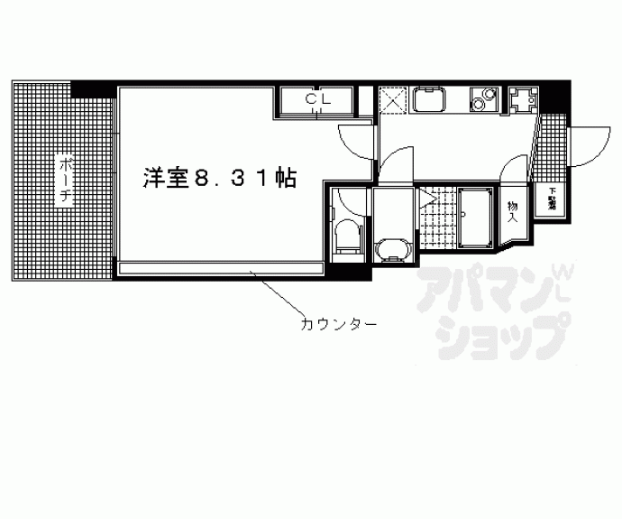 【プラネシア京阪出町柳】間取