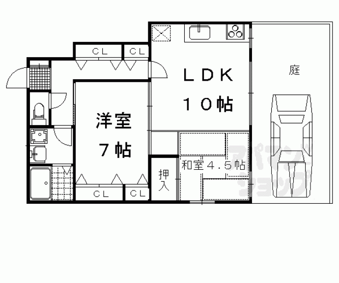 【シェモア下鴨】間取