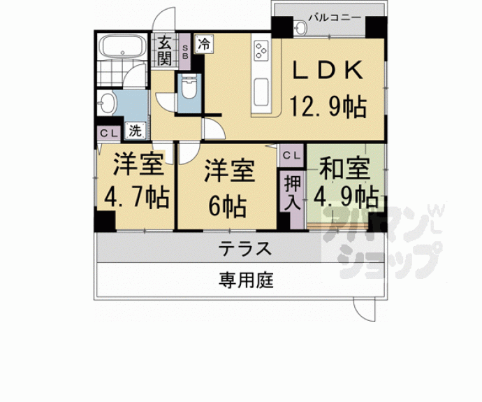 【リソシエ宝ヶ池】間取