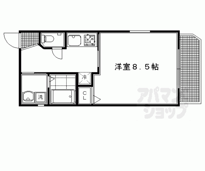 【イーストコート北白川】間取