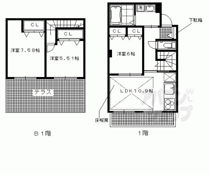 【グリーンヒル北山通り】間取