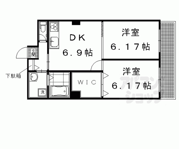 【グリーンヒル北山通り】間取
