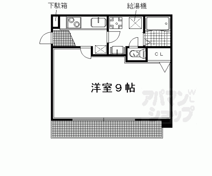 【ハウスセゾン京大北】間取