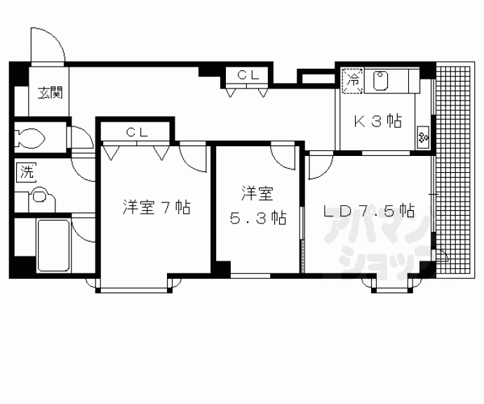【クリヨン岡崎】間取