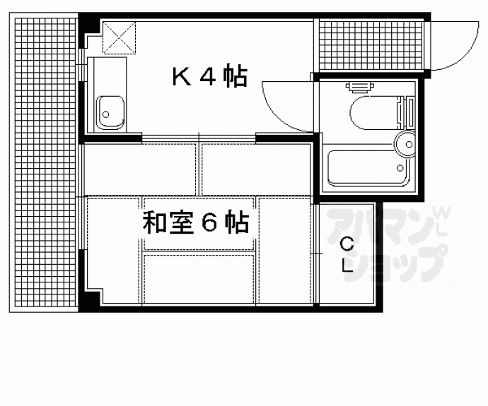 【角谷マンション】間取