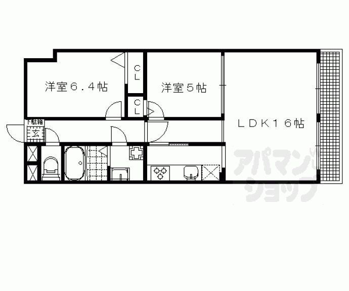 【ＣｏＣｏ東山三条】間取