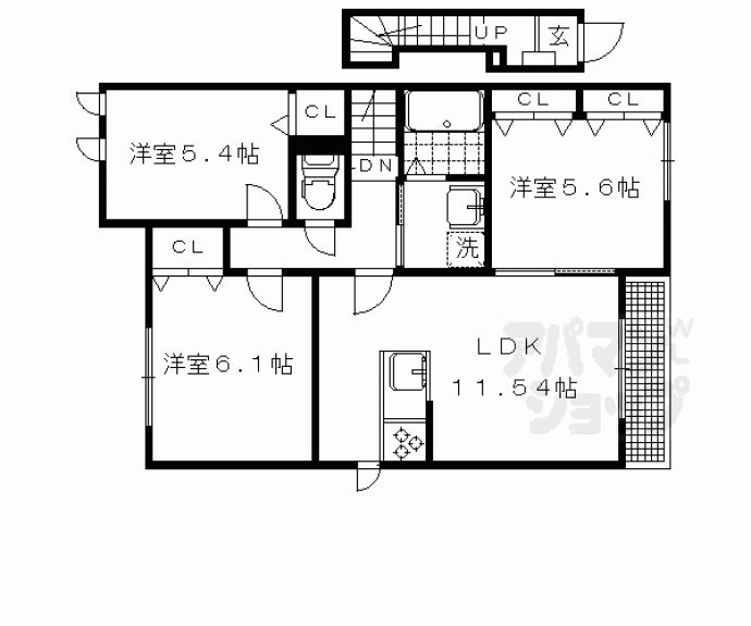 【ウエストメゾンクワトロ】間取