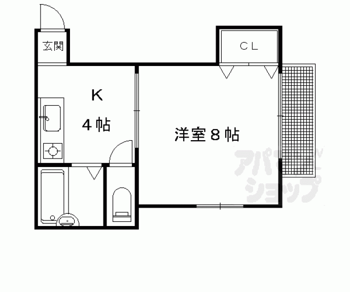 【コーポ牧Ⅱ】間取