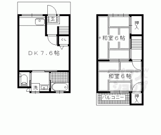 【田中西大久保町貸家１４－８】