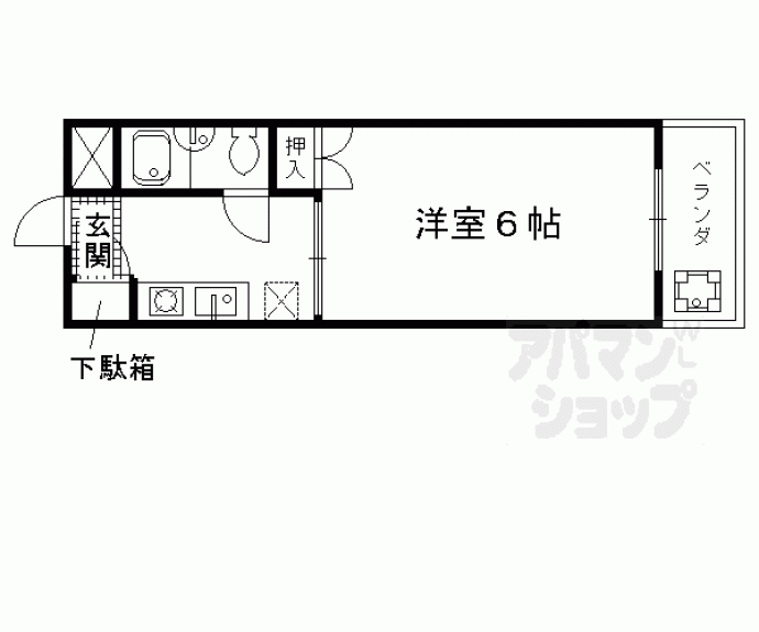 【コーポ姉小路】間取