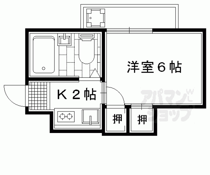 【コーポ姉小路】間取