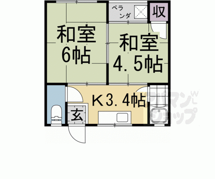 【木ノ本ハイツ】間取