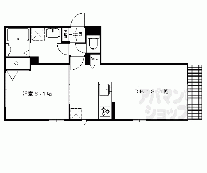 【グリナージュ一乗寺】間取