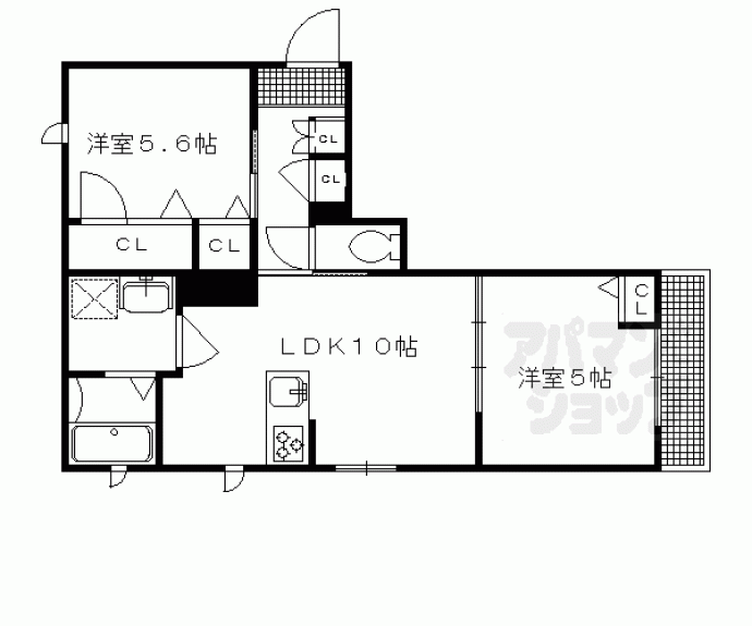 【グリナージュ一乗寺】間取