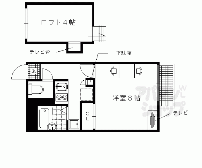 【レオパレスアジェル岩倉南】間取