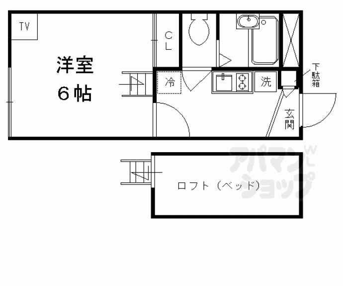 【レオパレスウェルスｔｅｎ】間取