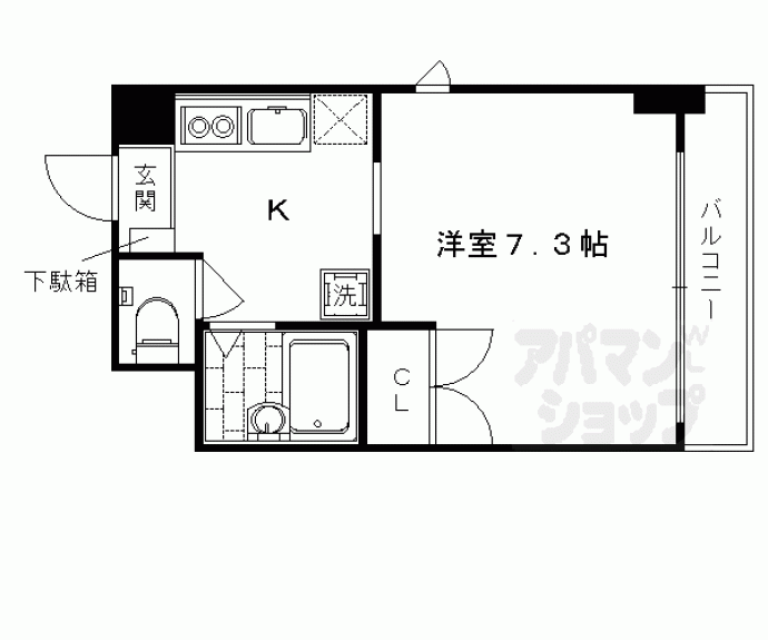 【Capital Villa丸太町】間取