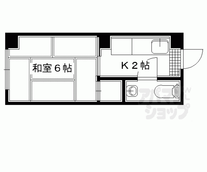 【シャトー音川】間取