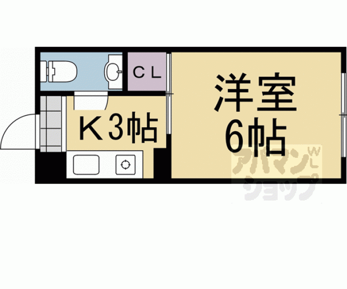 【シャトー音川】間取