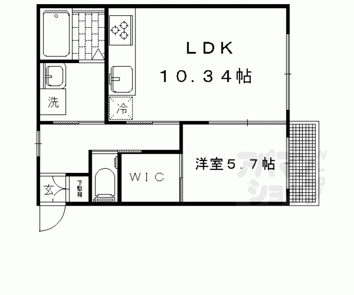 【ウイングハウス】間取