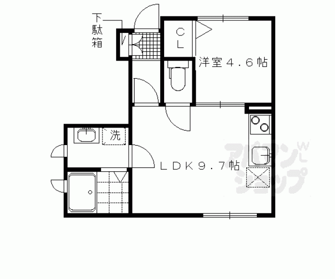 【シャーメゾンＥ．Ｎ東山三条】間取