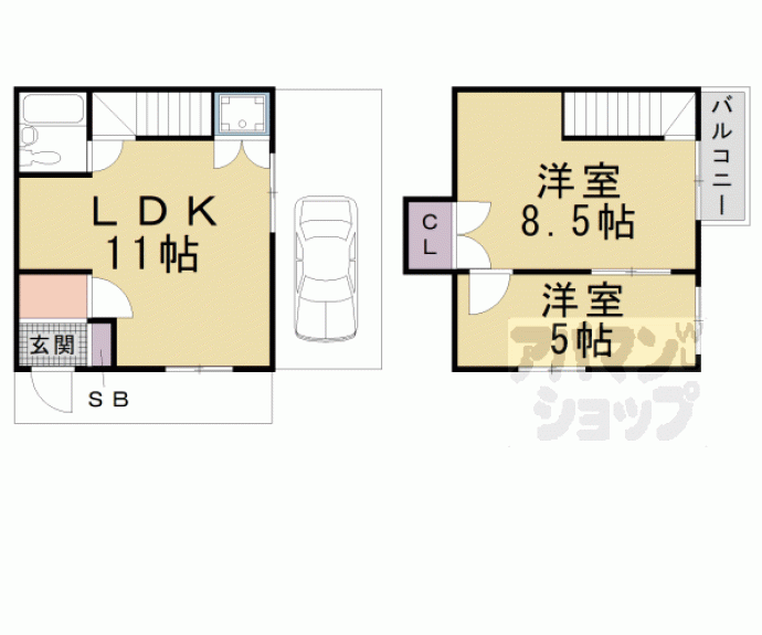【メゾンクレール】間取