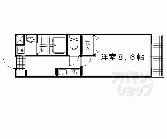 【ケシミヤ上京】間取