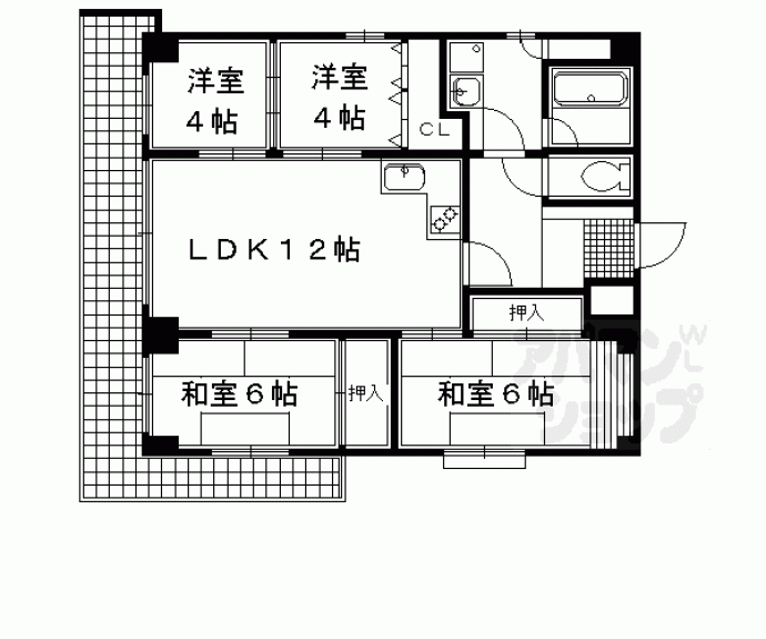 【ヴューキャッスル】間取