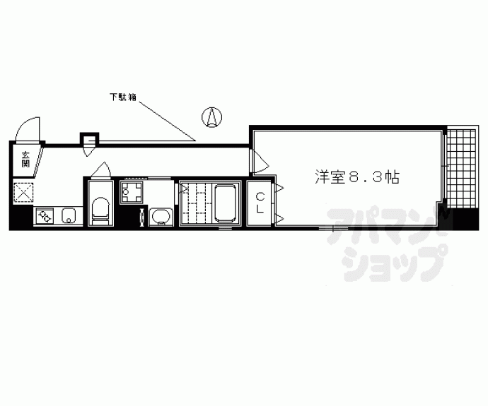 【べラジオ祇園鴨川】間取