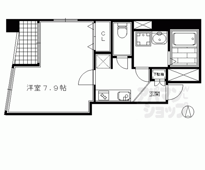 【べラジオ祇園鴨川】間取