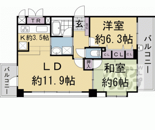 【リソシエ今出川堀川グランディス】