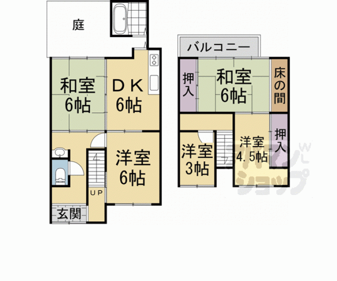 【千本下長者貸家】間取
