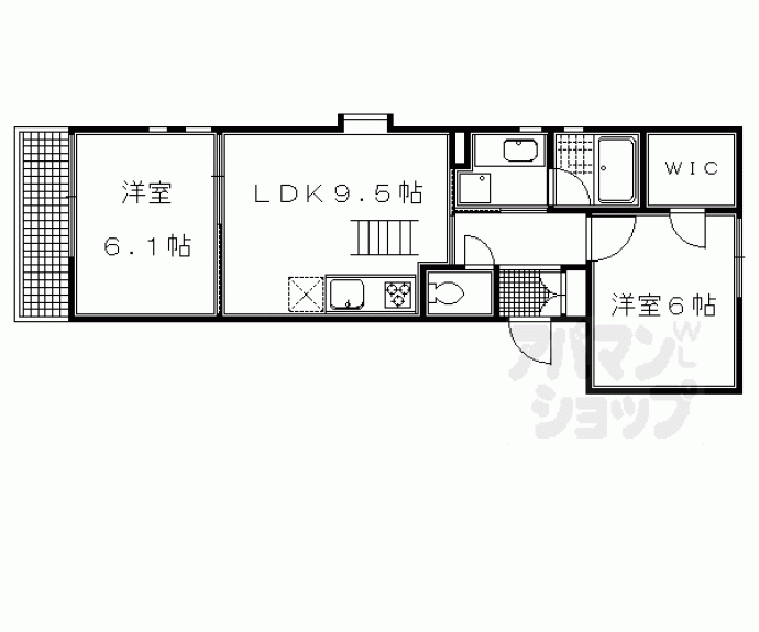 【ブローニュ府庁前】間取