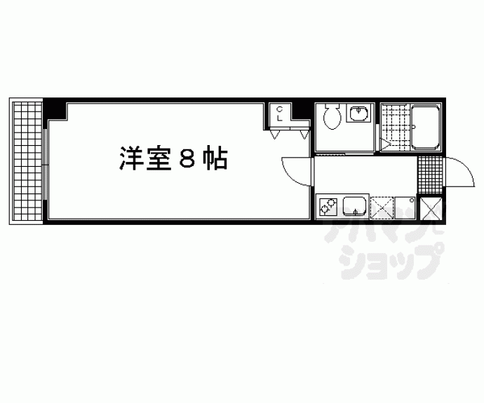 【フラッティ今出川天神】間取