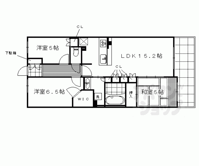 【ザ・パークハウス二条城】間取