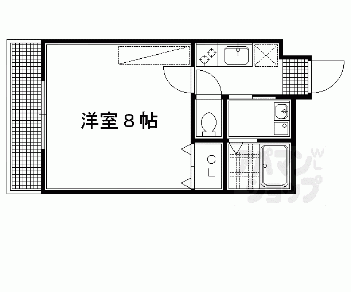 【アークリード二条城北】間取