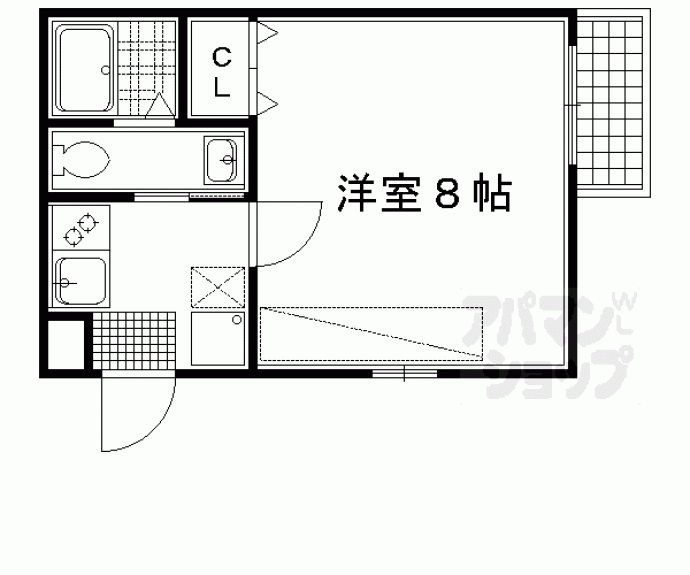 【アークリード二条城北】間取