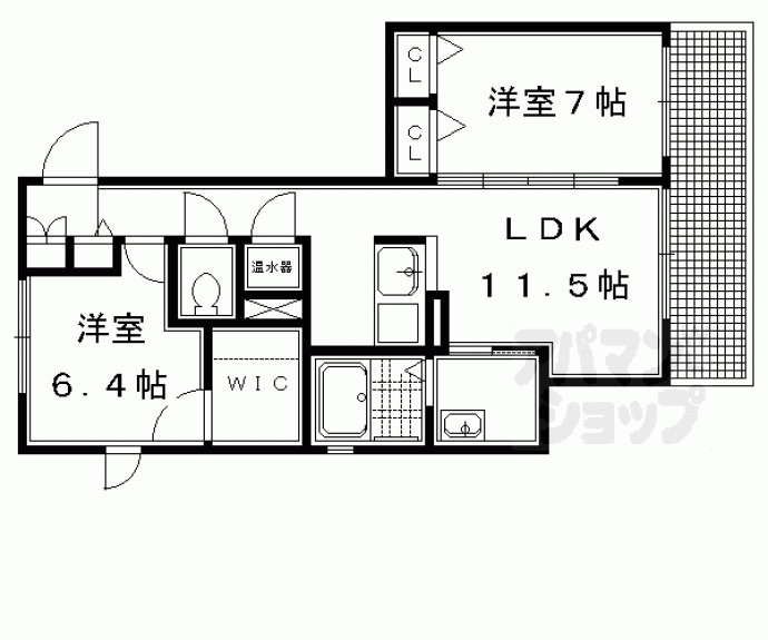 【シルクメゾン弾正町】間取