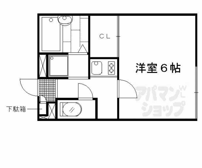 【レオパレス西陣】間取