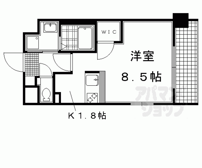 【ヴェルディア今出川】間取