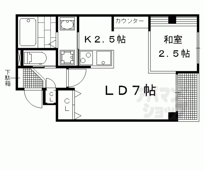 【Ｅａｓｅ西大路】間取