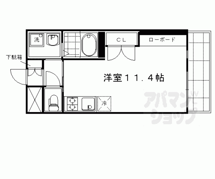 【アクアプレイス京都西陣】間取