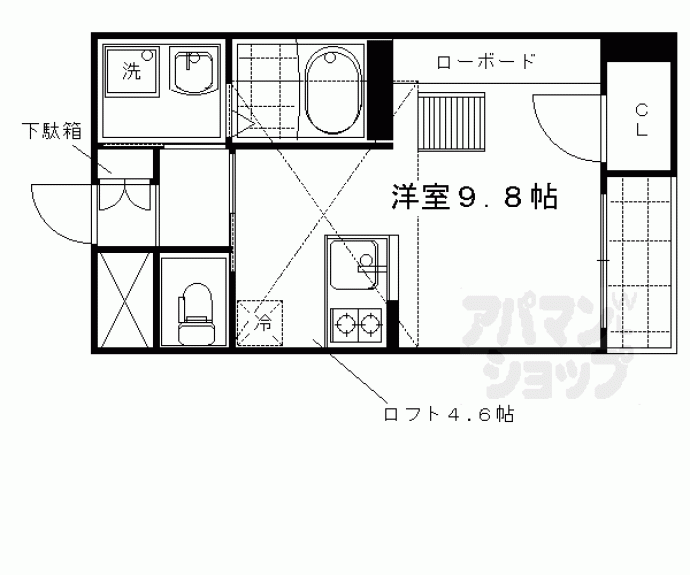 【アクアプレイス京都西陣】間取